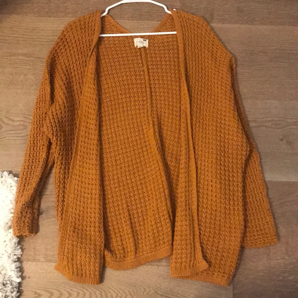 Pacsun Mustard Yellow Cardigan